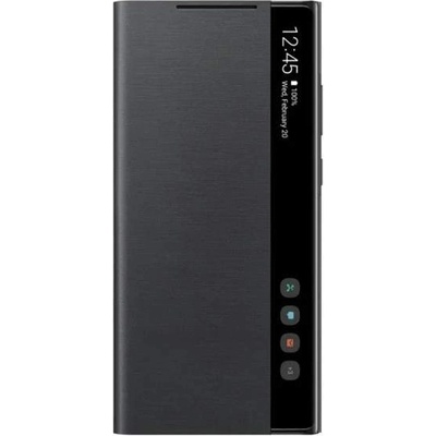 Samsung Clear View Cover EF-ZN980CBEGEU - оригинален кейс, през който виждате информация от дисплея за Samsung Galaxy Note 20 (черен)