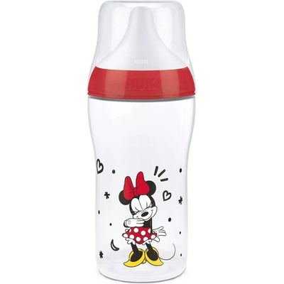 Бебешко шише Nuk Perfect Match - Temperature Control, 260 ml, PP, 3+м, Мини, червено (10216336)