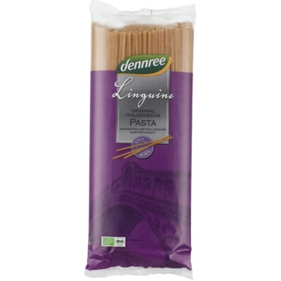 Dennree Linguine celozrnné z tvrdé pšenice bio 1 kg