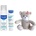 Mustela Промо комплект Mustela Stelatopia - Шампоан-пяна, крем + Мече, за момиче