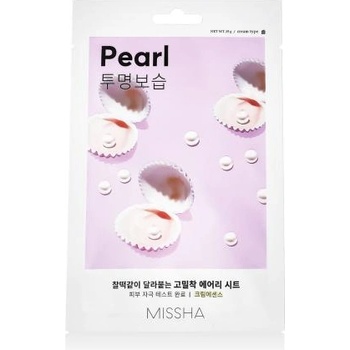 Missha Airy Fit Sheet Mask Pearl озаряваща текстилна маска за лице 19 g унисекс