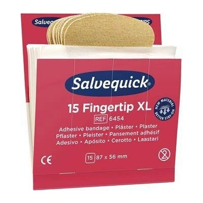 SALVEQUICK náplasti na konečky prstů REF 6454 do zásobníku na náplasti