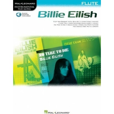 Billie Eilish Instrumental Play-Along Book/Online Audio for Flute: Flute Instrumental Play-Along Pack