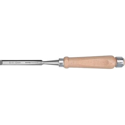 Dláto s kvalitní bukovou rukojetí Extol Premium 8812312, 12mm, délka 275mm, CrV