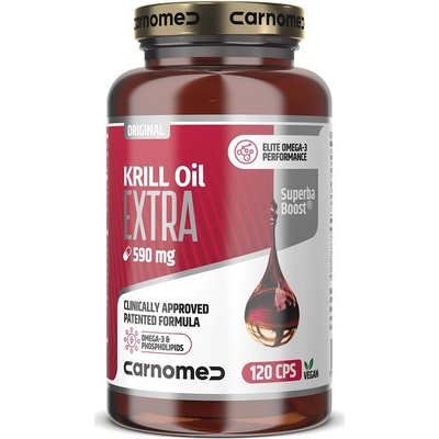 CarnoMed KRILL Oil EXTRA Superba Boost® 590 mg 120 kapslí