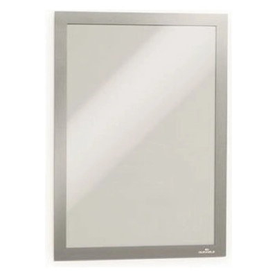Informačný panel, A4, samolepiaci, DURABLE "DURAFRAME", strieborná