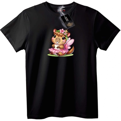 NOONEBRAND Тениска Приказна бобърска - 6XL, Black