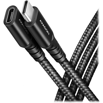 Axagon BUCM32-CF15AB predlžovací USB-C (M) USB-C (F), 1.5m, černý