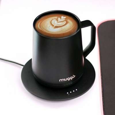 Muggo Power Mug inteligentný hrnček s nastaviteľnou teplotou farba Black 320 ml