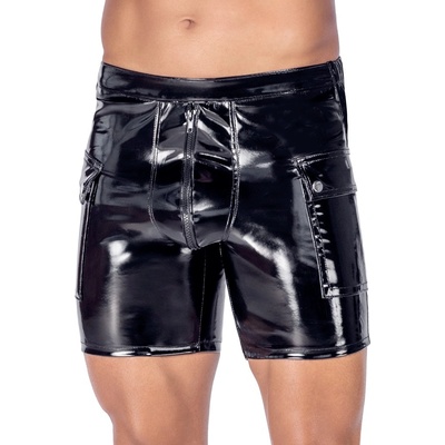 Black Level Vinyl Shorts with Padded Zip 2890569 Black XXL