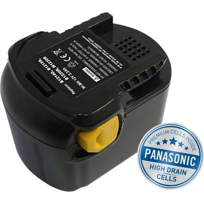 AVACOM ATAE-B1220-30H Ni-Mh 12V 3000mAh AEG B1220 R Ni-Mh 12V 3000mAh, články Panasonic - neoriginální – Zbozi.Blesk.cz