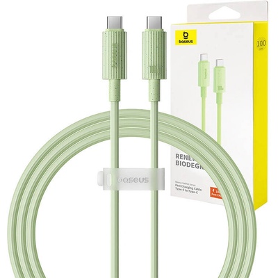 Baseus P10360202631-00 Type-C to USB-C, Super Fast Charge, 100W, 480Mbps, 1m, zelený
