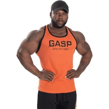 Gasp Ribbed T-back FLAME tank pánske športové fitness tielko oranžové