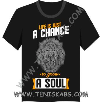 Image 1 of Fruit of the Loom Тениска - Life is just a chance