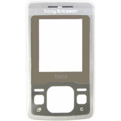 Kryt Sony Ericsson T303 predný strieborný