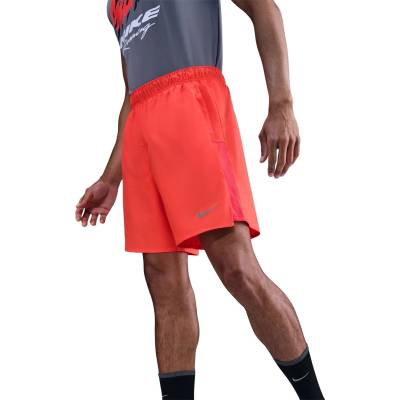 Nike Мъжки къси панталони Nike Challenger Mens 2-in-1 Running Shorts - Crimson/Rf Silv