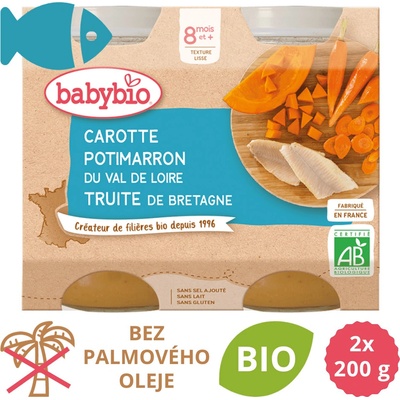 Babybio Zelenina se pstruhem 2 x 200 g