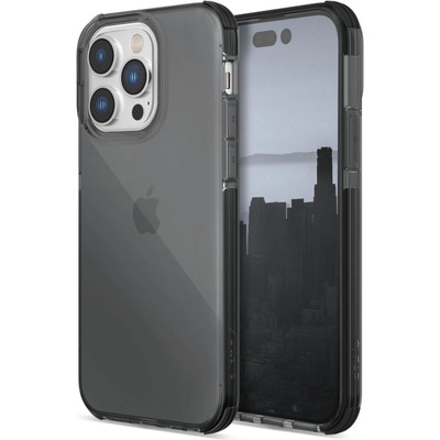 Raptic Кейс Raptic X-Doria Clear Case за iPhone 14 Pro Max, брониран гръб, черен