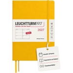 Leuchtturm1917 Weekly Calendar 2027 Medium (A5) - 145 x 210 mm - 12 months - January-December 2027 - 1 week per double page - 80 g/m2 paper with high ink compatibility - 400271 (400271)