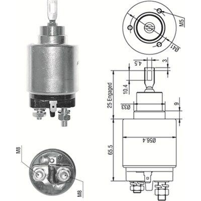 Elektromagnetický spínač, štartér MAGNETI MARELLI 940113050273