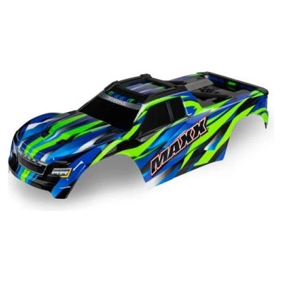 Traxxas каросерия зелена Maxx (междуосие 352мм)