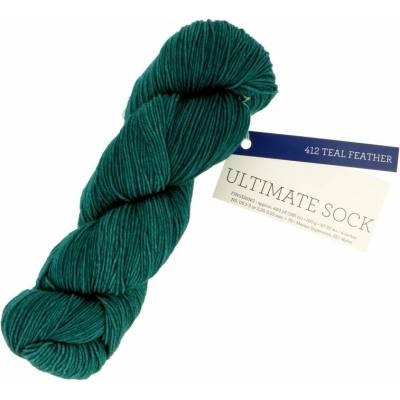 Malabrigo Ultimate Sock Teal Feather 412