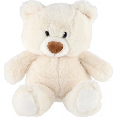 Teddies Medvěd sedící bílý 35 cm