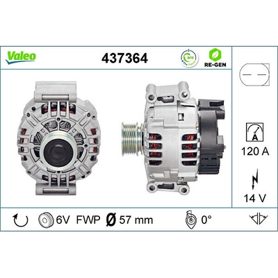 Alternátor VALEO 437364