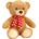Keel Toys Плюшена играчка Keel Toys Keeleco - Мече с шал, 25 cm (SX1926)