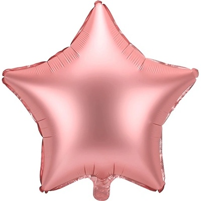 Party Deco Фолиев Балон Звезда В Розово Злато, 48см
