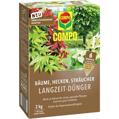 Compo Dlouhodobé hnojivo pro stromy, živé ploty a keře 2 kg