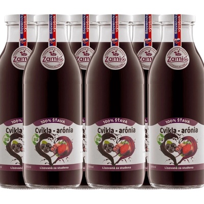 Zamio BIO Arónia & Cvikla 100% šťava 6 x 500 ml