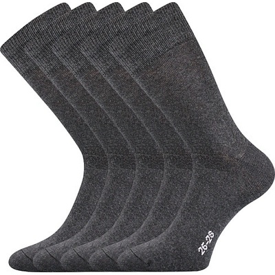 Lonka ponožky KlimaX 5 pár černá melé