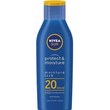 Nivea Sun Protect & Moisture Хидратиращ слънцезащитен лосион SPF20 / SPF30/ SPF50 200 мл