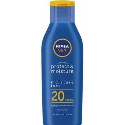 Nivea Sun Protect & Moisture Хидратиращ слънцезащитен лосион SPF20 / SPF30/ SPF50 200 мл