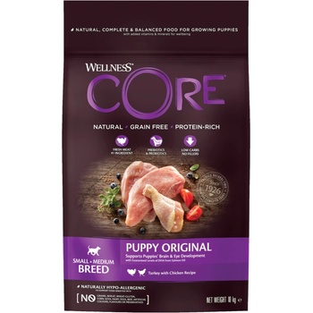 Wellness Core Dog Puppy Small/Medium Breed morčacie a kuracie 10 kg