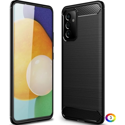 Samsung Galaxy A82 5G Удароустойчив Carbon Fiber Калъф и Протектор