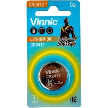 Бутонна батерия литиева 3v cr2412 vinnic (vin-bl-cr2412)