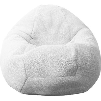 PUFRELAX Пуф, круша, 520л. , Nirvana Gigant - Snowflake, Перящ се калъф, Пълнеж от полистиролни перли, Гама Plush Honey, 8094 (PUF-G-NGG-PH-SN)