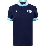 Macron Дамска футболна фланелка Macron Scotland Rugby Home Cotton Shirt 2024 Womens - Blue