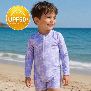 Swim Essentials Детски цял бански с UPF50+ защита и дълги ръкави - "Lila Seastar (SWE-2023SE957)