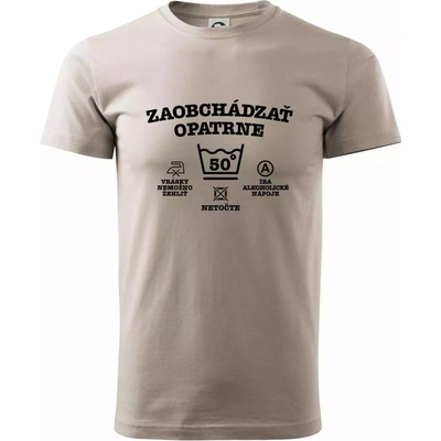 Zaobchádzať opatrne 50 tričko Ľadovo sivá