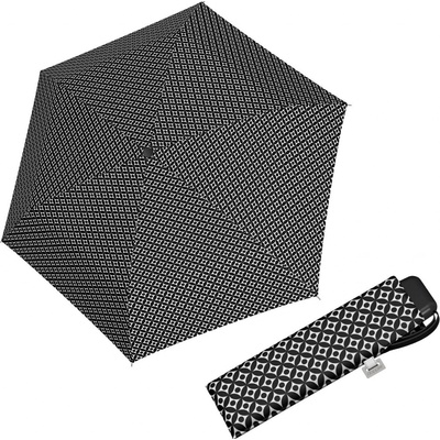 Doppler Mini Slim Carbonsteel minimals deštník dámský plochý skládací černý