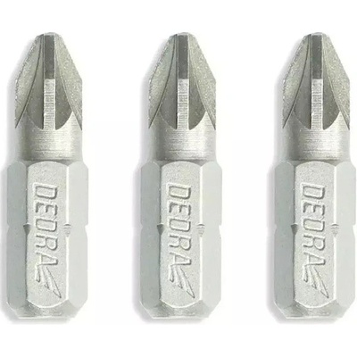 Sada šroubovacích bitů Pozidriv PZ1/2/3x25mm, blistr DEDRA 18A07S01