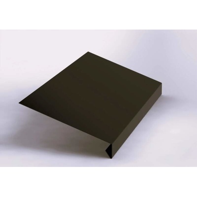 Okapnice klasik r.š.250mm Al hliníkový plech 0.6mm Lakovaný RAL 8019 šedohnědá dl.2m