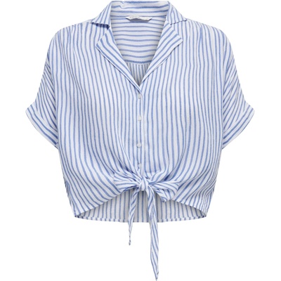 ONLY Блуза 'Paula' синьо, бяло, размер XXL
