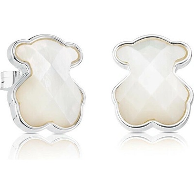 Tous Stříbrné medvídkové náušnice s perletí Icon Color 815113500