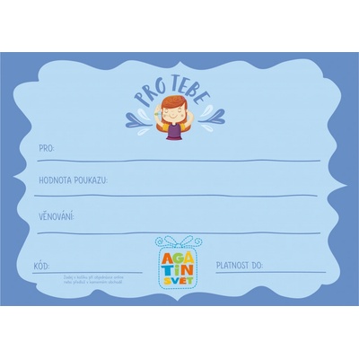 Agátin dárkový voucher: 500 Kč