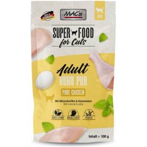 MAC's Mac’s Cat Adult GRAIN FREE, пауч за пораснали котки, БЕЗ ЗЪРНО, с Пилешко месо и билков микс, 100 гр - Германия - 855VE