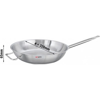 G.Gastro Pánev z nerezové oceli 320 mm